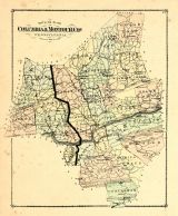 County Outline Map, Columbia and Montour Counties 1876